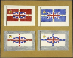 Artist unknown :[Designs for proposed New Zealand flag? 1907?] | Record